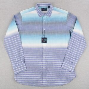 Charleston Threads Shirt Mens XL Blue Striped Long Sleeve Button Up Cotton NEW